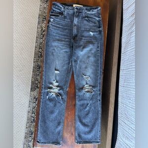 MOTHER High Waisted Rider Ankle Jeans